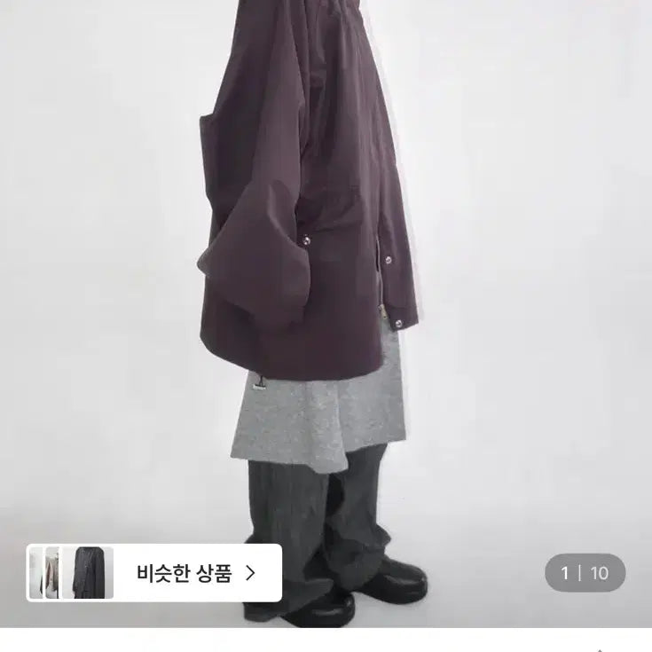 [BUNJANG] BERK SEOUL High-Neck Raglan Jacket (Purple) / HIGH-NECK RAGLAN JACKET 퍼플 베르크서울 자켓 야상