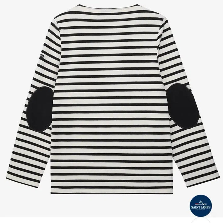 [BUNJANG] Saint James Meridien II Elbow Patch Long Sleeve T-Shirt / 세인트제임스 메르디앙 ll 엘보 패치(OMM)