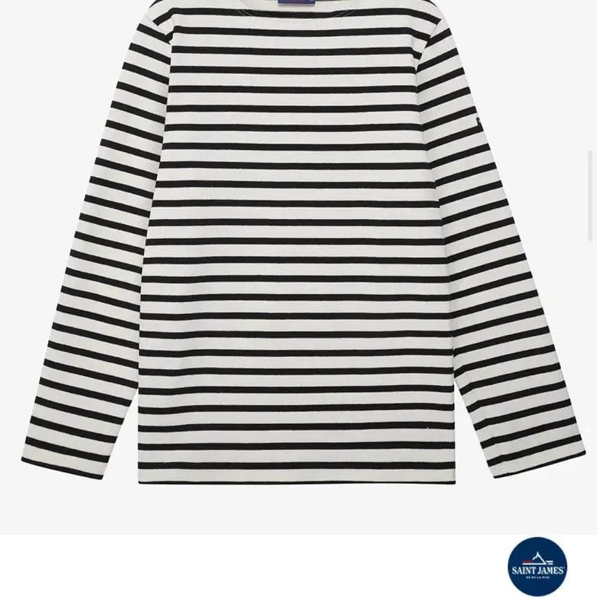 [BUNJANG] Saint James Meridien II Elbow Patch Long Sleeve T-Shirt / 세인트제임스 메르디앙 ll 엘보 패치(OMM)