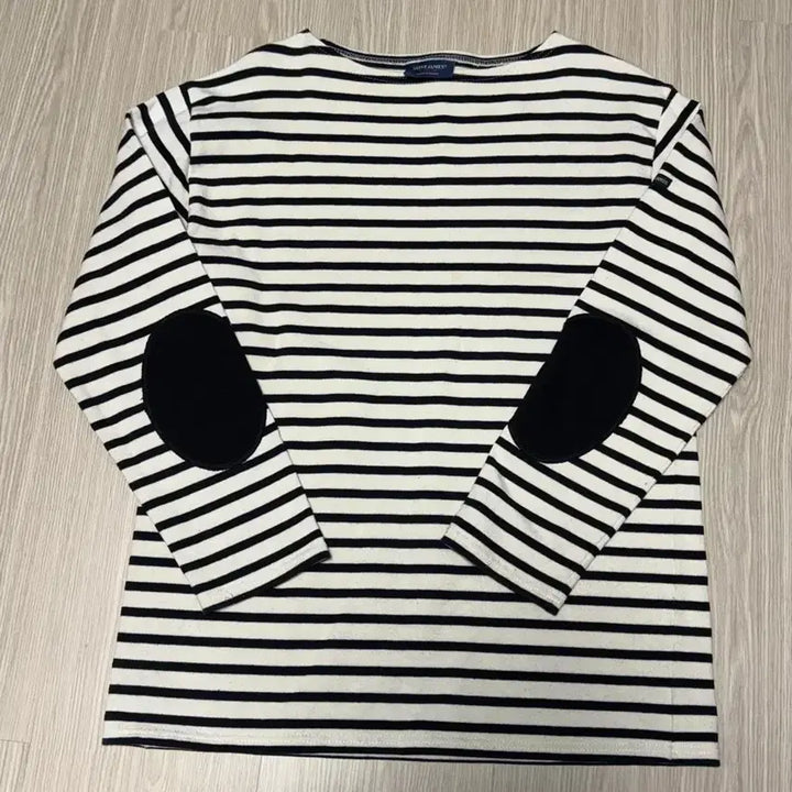 [BUNJANG] Saint James Meridien II Elbow Patch Long Sleeve T-Shirt / 세인트제임스 메르디앙 ll 엘보 패치(OMM)