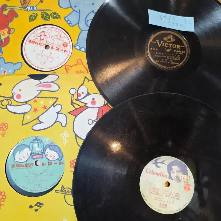 [BUNJANG] 1910s Rare Stone Record Collection / S음반(돌판).1910년 희귀판.동요와.행진곡.군가.가요등 40장