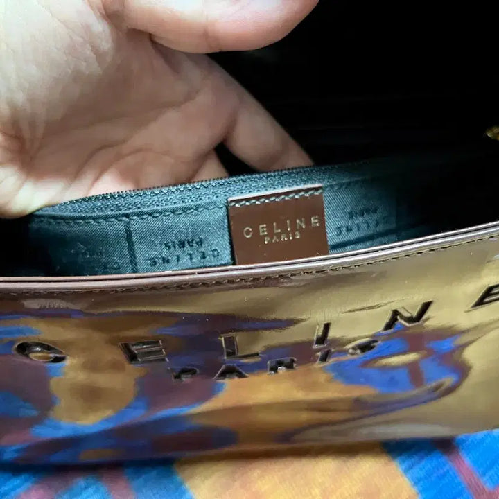 [BUNJANG] Celine Vintage Burgundy Enamel Shoulder Bag / 정품 빈티지 올드 셀린느 숄더백