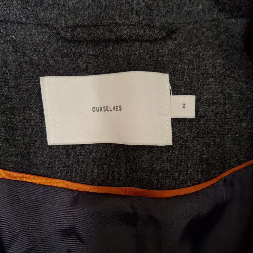 [BUNJANG] Our selves Fine Wool Relaxed Blouson Charcoal Grey / [2] 아워셀브스 파인울 릴렉스드 블루종 차콜 그레이