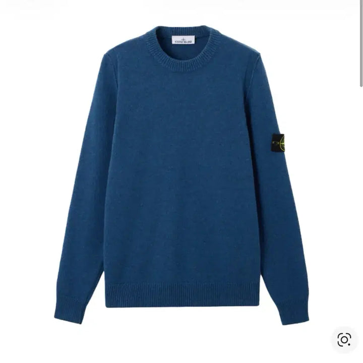 [BUNJANG] Stone Island Blue Knit Sweater / 스톤아일랜드 블루 니트 스웨터