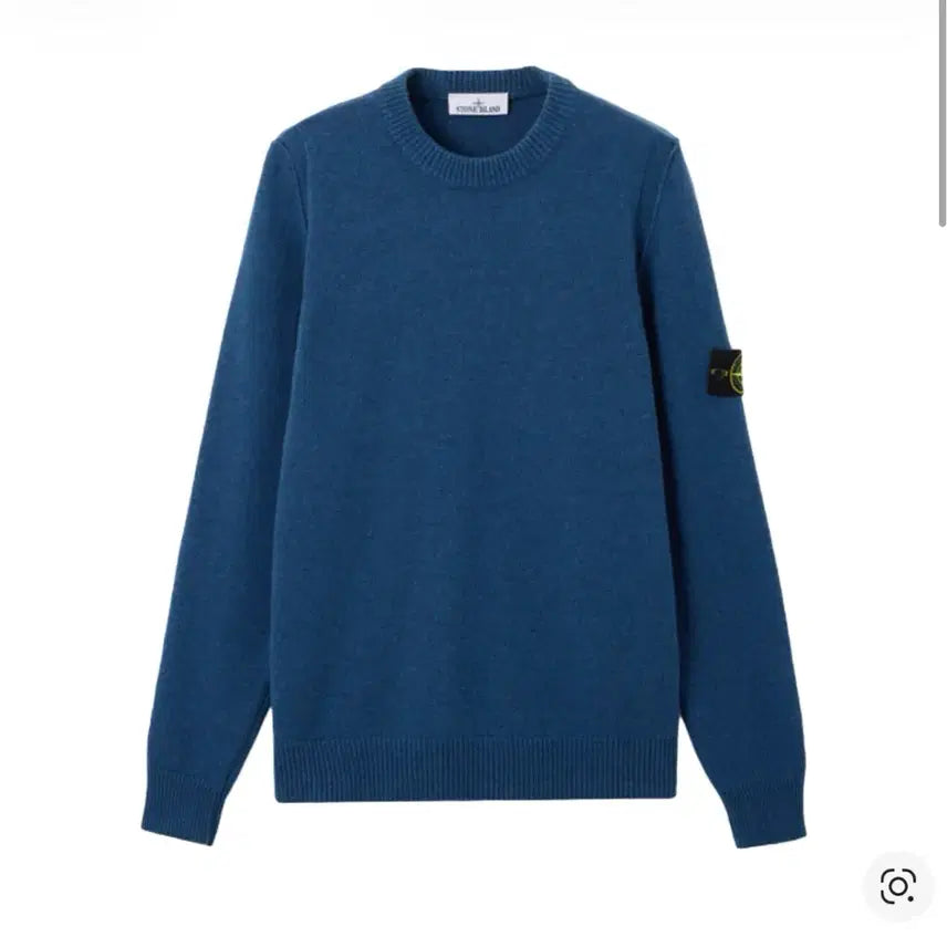 [BUNJANG] Stone Island Blue Knit Sweater / 스톤아일랜드 블루 니트 스웨터