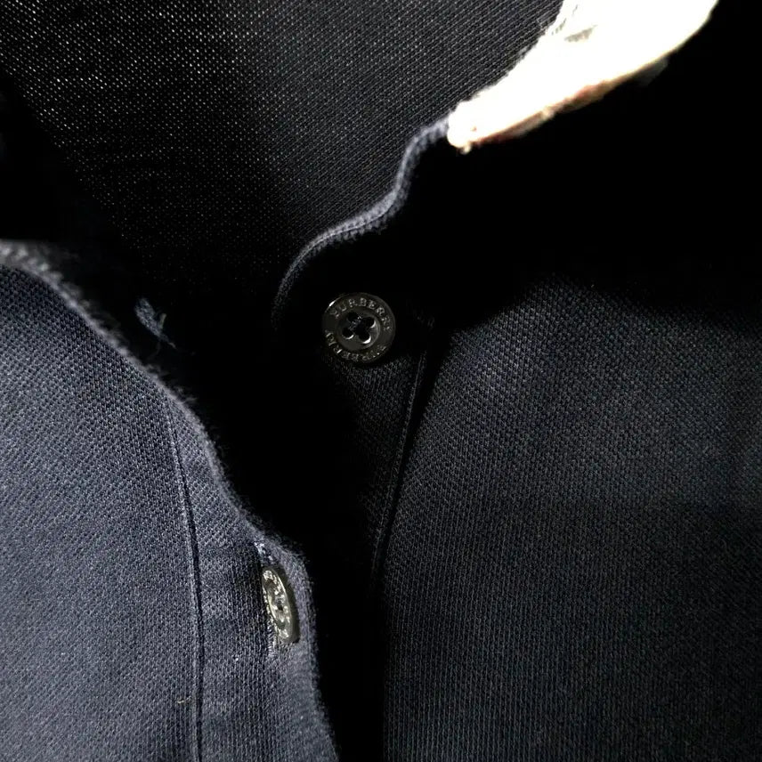 [BUNJANG] Burberry Check Collar Polo Shirt / 버버리 체크카라 폴로 티셔츠