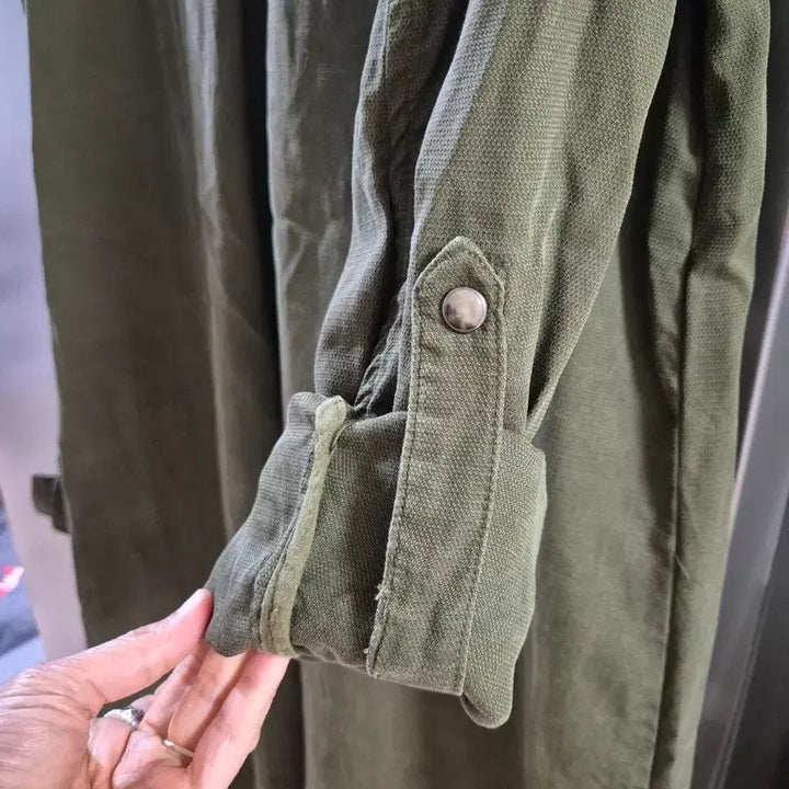 [BUNJANG] ZARA Khaki Long Shirt Dress Jacket (Size M) / 자라(ZARA) 카키 롱 셔츠/ 원피스 / 자켓 (M사이즈)
