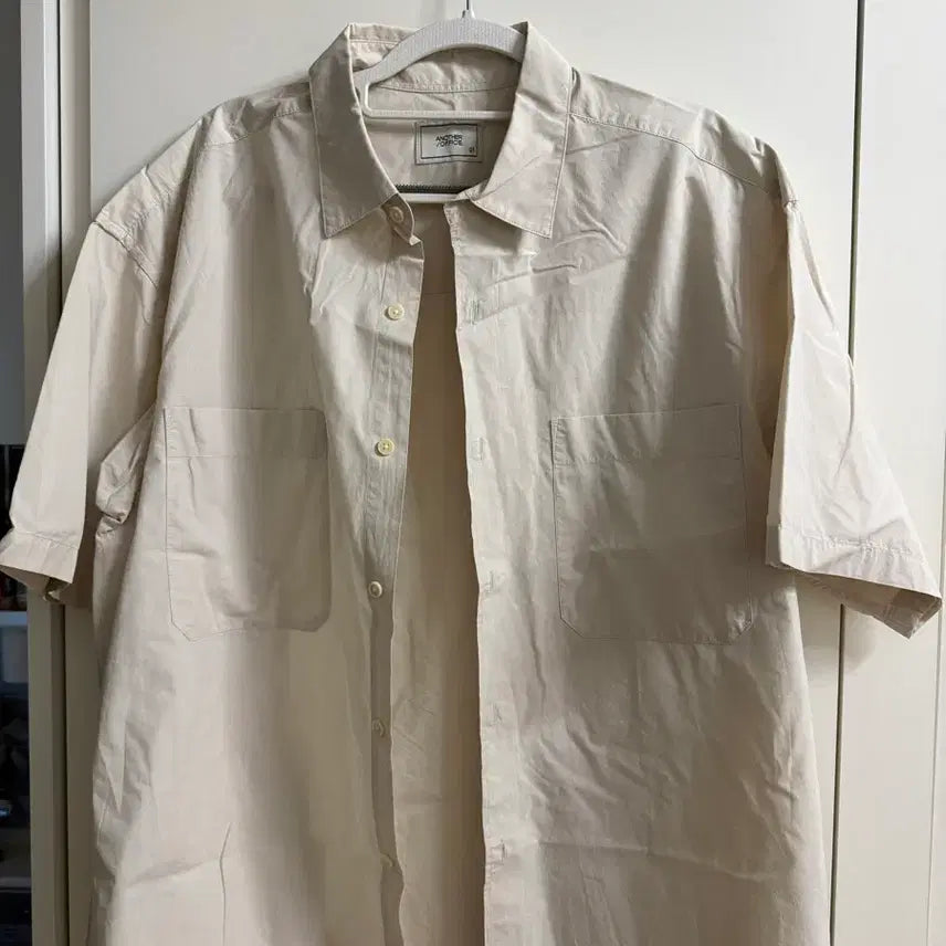 [SOLD OUT] 어나더오피스 포켓 셔츠 아이보리