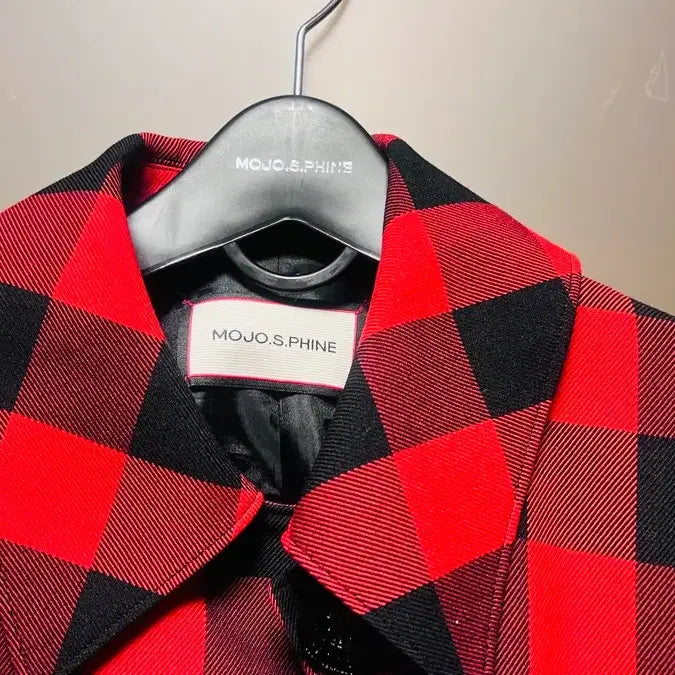 [BUNJANG] Mojo S.phine Checkered Trench Coat / 모조에스핀 트렌치코트