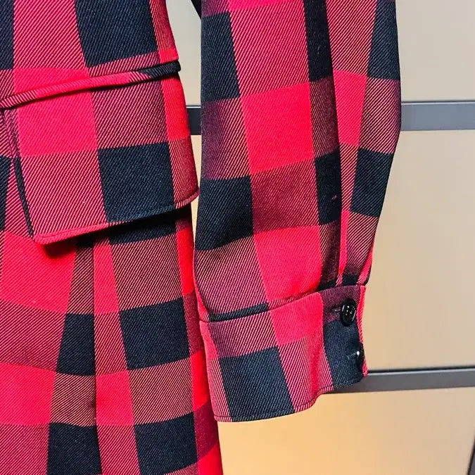 [BUNJANG] Mojo S.phine Checkered Trench Coat / 모조에스핀 트렌치코트