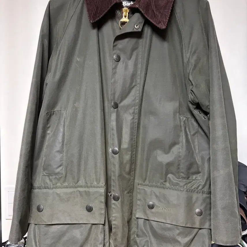 [BUNJANG] Barbour Beaufort Wax Jacket Sage Size 100 / 바버 뷰포트(BEAUFORT) 왁스 자켓 세이지 100사이즈