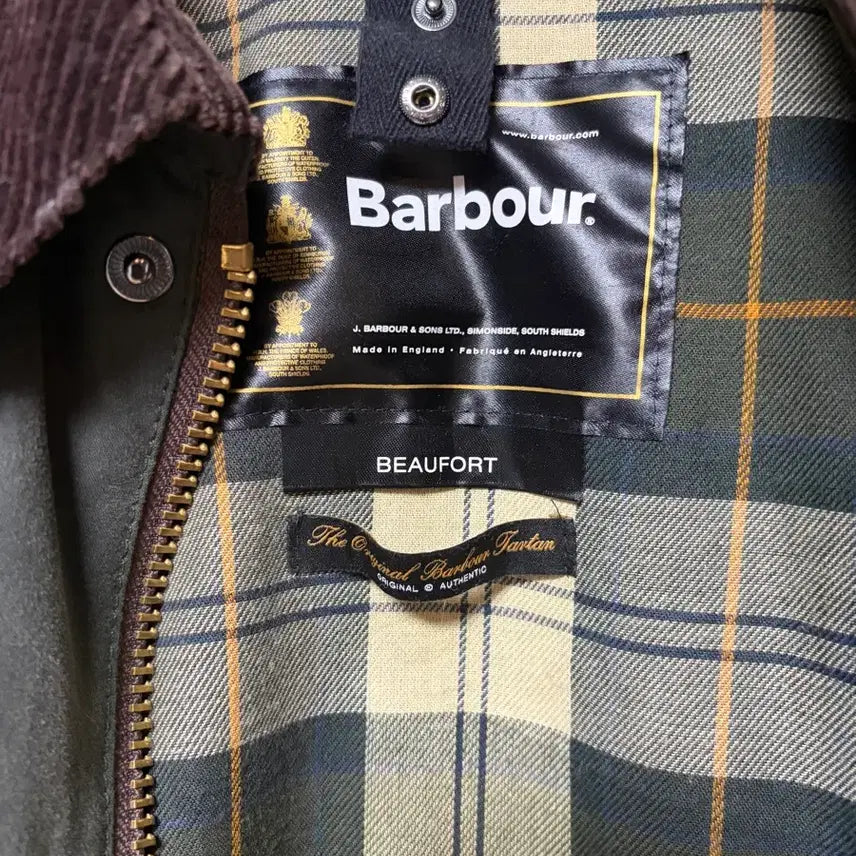[BUNJANG] Barbour Beaufort Wax Jacket Sage Size 100 / 바버 뷰포트(BEAUFORT) 왁스 자켓 세이지 100사이즈