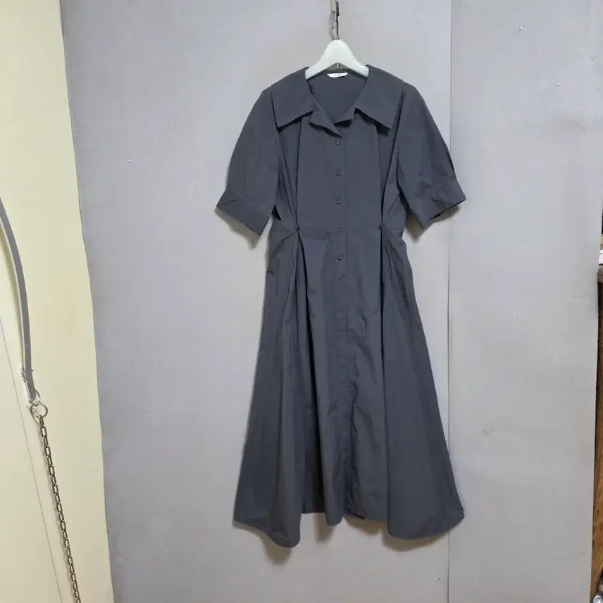[BUNJANG] List Midi Dress / 리스트 바스락느낌소재 원피스 55  n4400