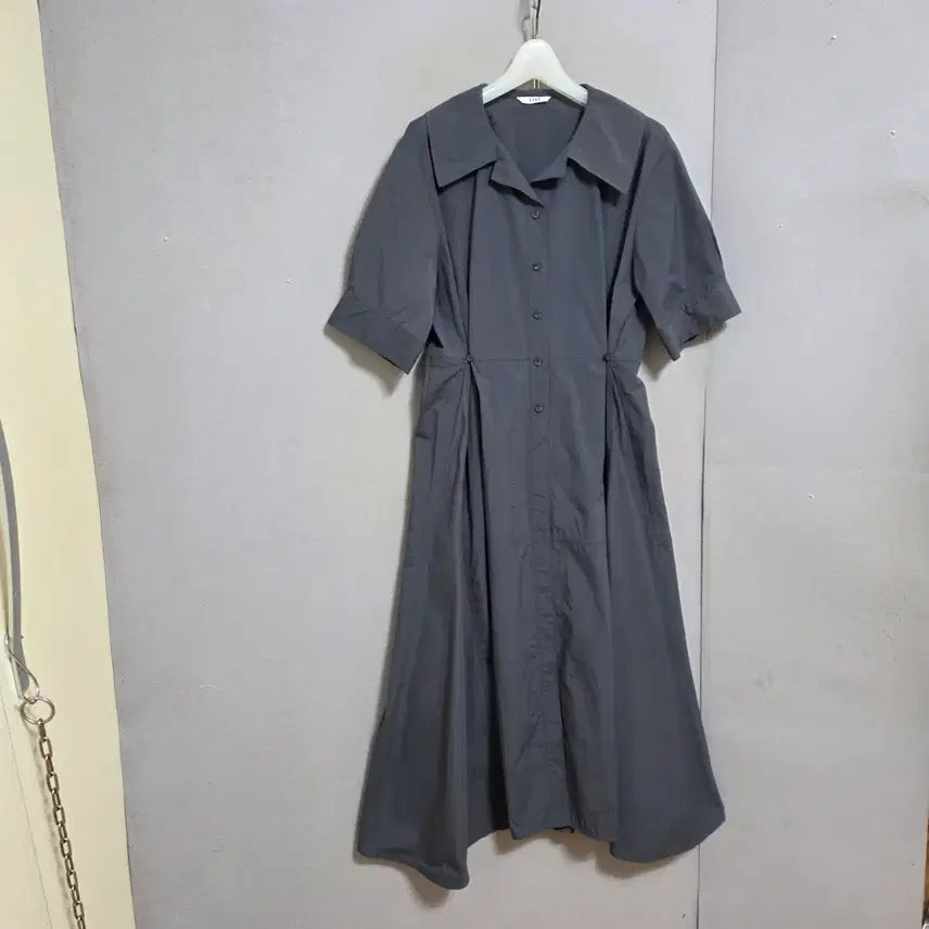 [BUNJANG] List Midi Dress / 리스트 바스락느낌소재 원피스 55  n4400