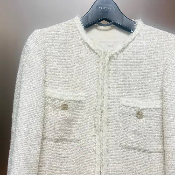 [BUNJANG] ZIGOT White Tweed Dress Coat / 지고트 원피스 (코트)