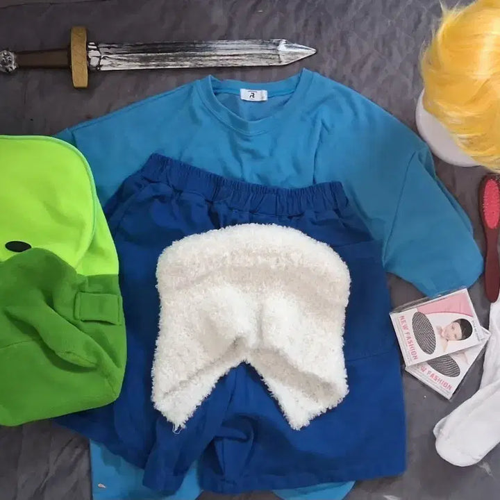 [BUNJANG] Adventure Time Finn Cosplay Costume Set / 핀과 제이크 코스프레 의상