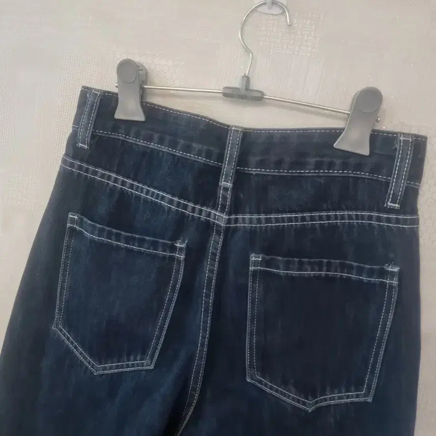 [BUNJANG] Unbranded Wide Raw Denim Pants S Size / 와이드 생지 데님 팬츠 S 사이즈