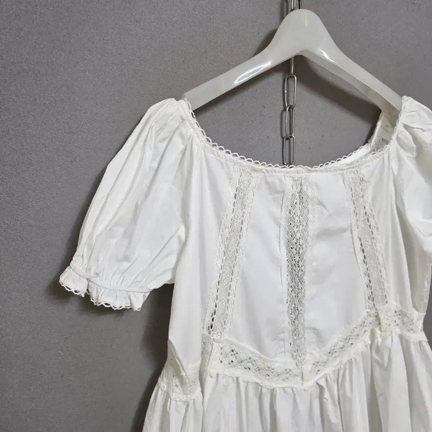 [SOLD OUT] 소녀스런 분위기 화이트 원피스 77  n4404
