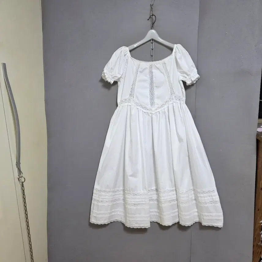 [SOLD OUT] 소녀스런 분위기 화이트 원피스 77  n4404