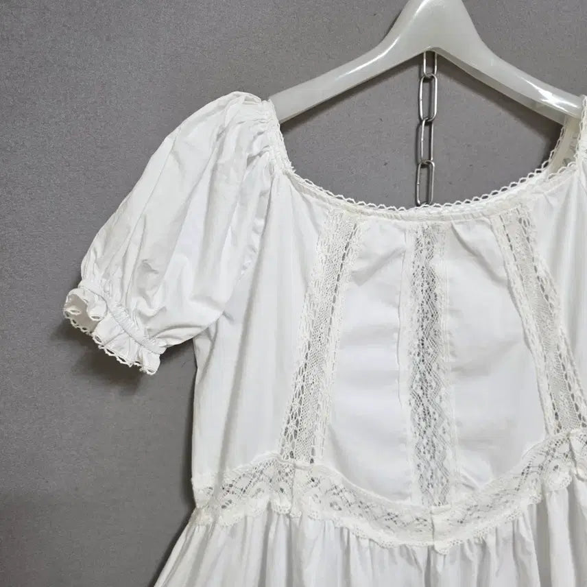 [SOLD OUT] 소녀스런 분위기 화이트 원피스 77  n4404