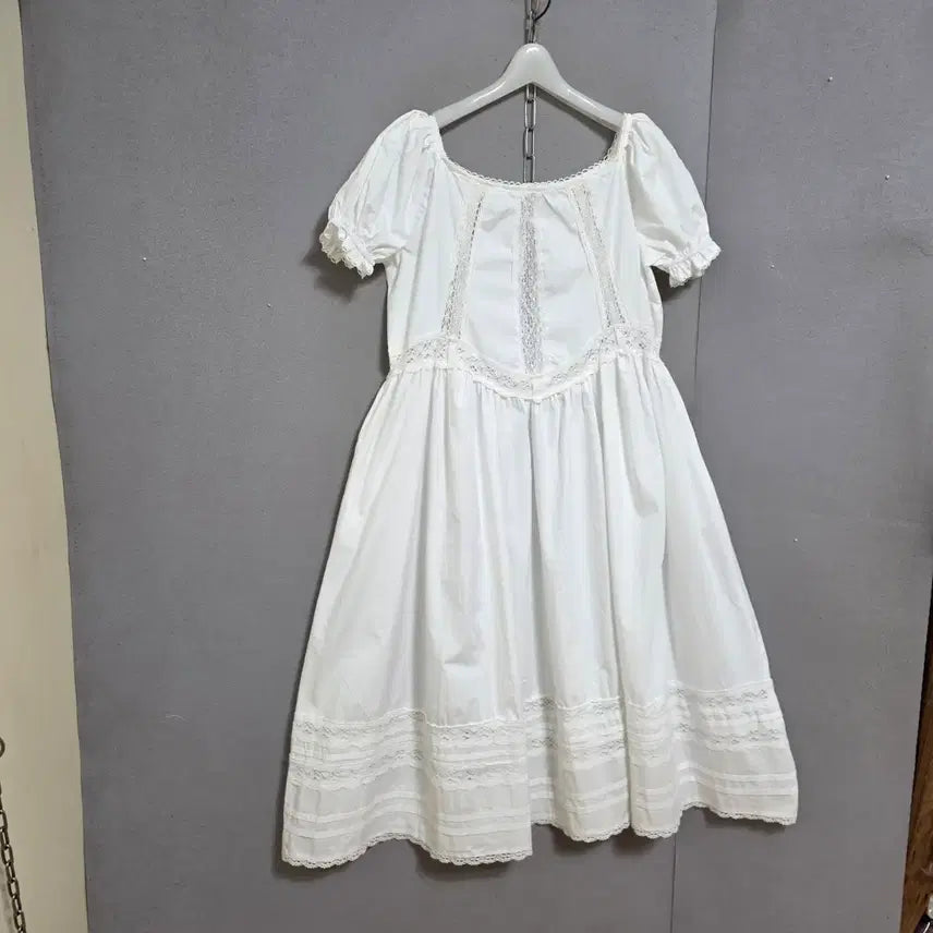 [SOLD OUT] 소녀스런 분위기 화이트 원피스 77  n4404