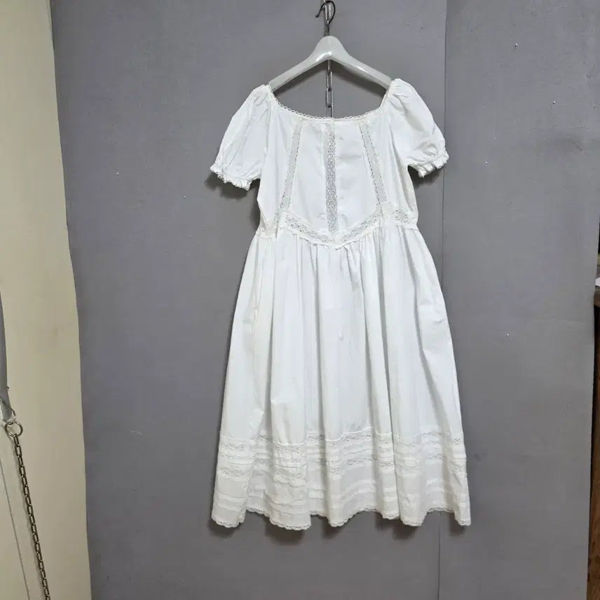 [SOLD OUT] 소녀스런 분위기 화이트 원피스 77  n4404