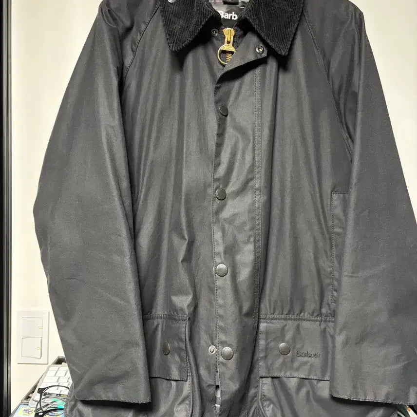 [BUNJANG] Barbour Beaufort Black Wax Jacket / 바버 뷰포트 블랙 100 영국제 정품 거의 새상품급 왁스자켓