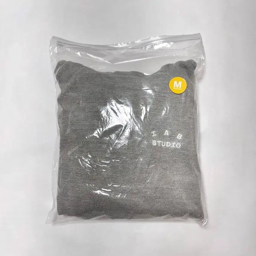 [BUNJANG] Iab Studio Herringbone Hoodie Gray M / [새상품] 아이앱 헤링본 후드 그레이 M