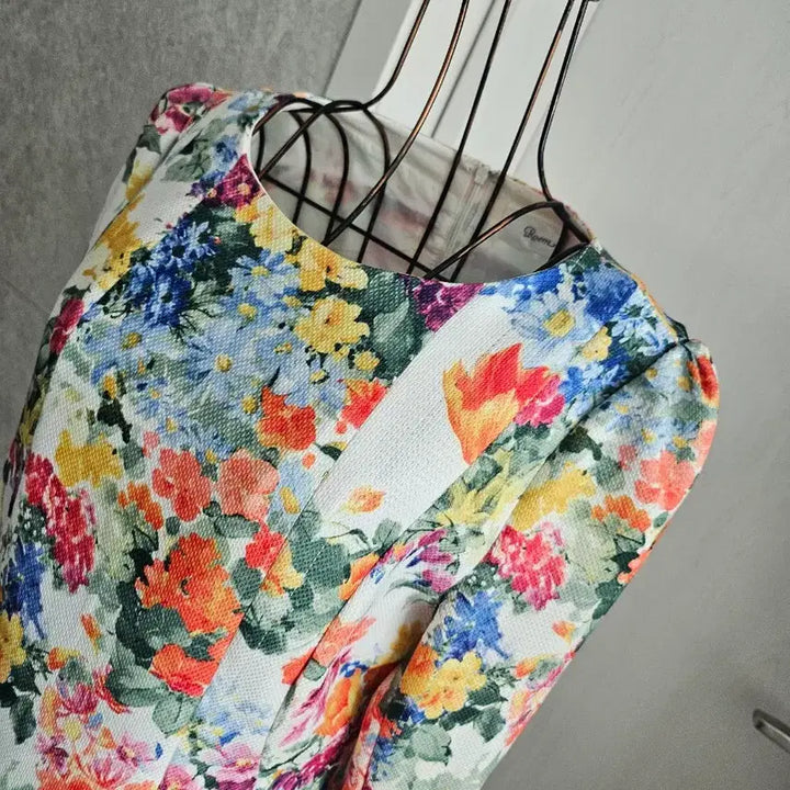 [BUNJANG] Floral Pattern Midi Dress / 플라워 패턴  원피스
