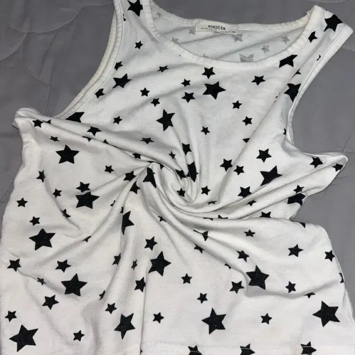 [BUNJANG] Salome Vintage Star Halter Neck Sleeveless Top / 살로메 빈티지 별 스타 나시 홀터넥 민소매