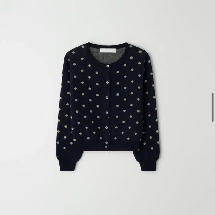 [BUNJANG] Mazone Dot Cardigan and Scarf Set / 마조네 도트가디건 스카프 세트