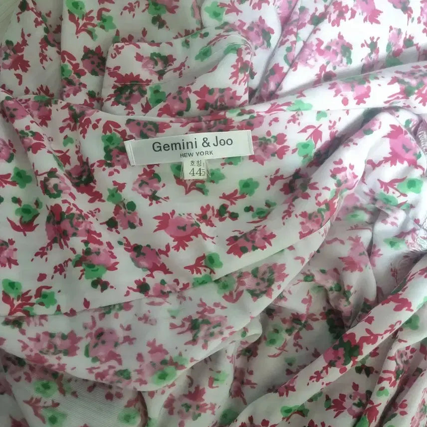 [BUNJANG] Flower Lab Mini Wrap Dress 44 / 플라워 랩 미니 원피스 44