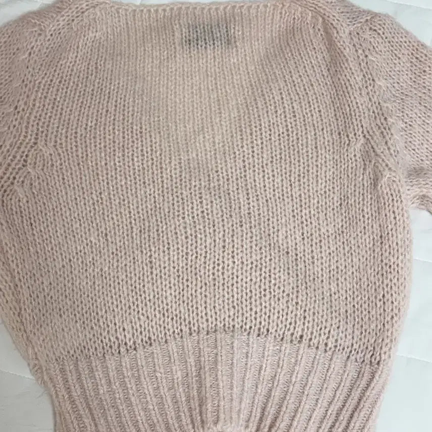 [BUNJANG] 3 Times Knit Top Pink / 쓰리타임즈 랩 니트 탑 핑크