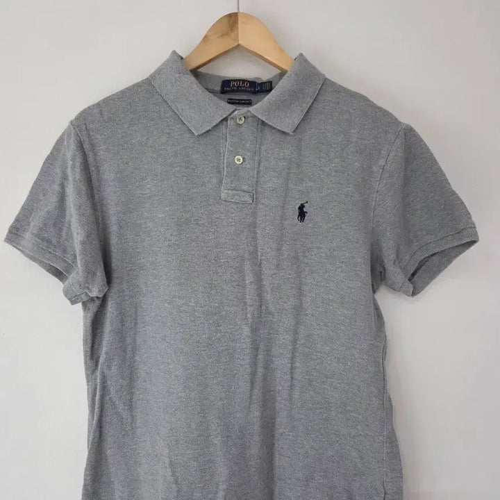 [BUNJANG] Polo Ralph Lauren Grey Short Sleeve Polo Shirt (Size 95) / 폴로랄프로렌 그레이 반팔카라티(95사이즈)