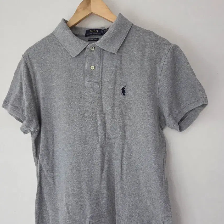[BUNJANG] Polo Ralph Lauren Grey Short Sleeve Polo Shirt (Size 95) / 폴로랄프로렌 그레이 반팔카라티(95사이즈)
