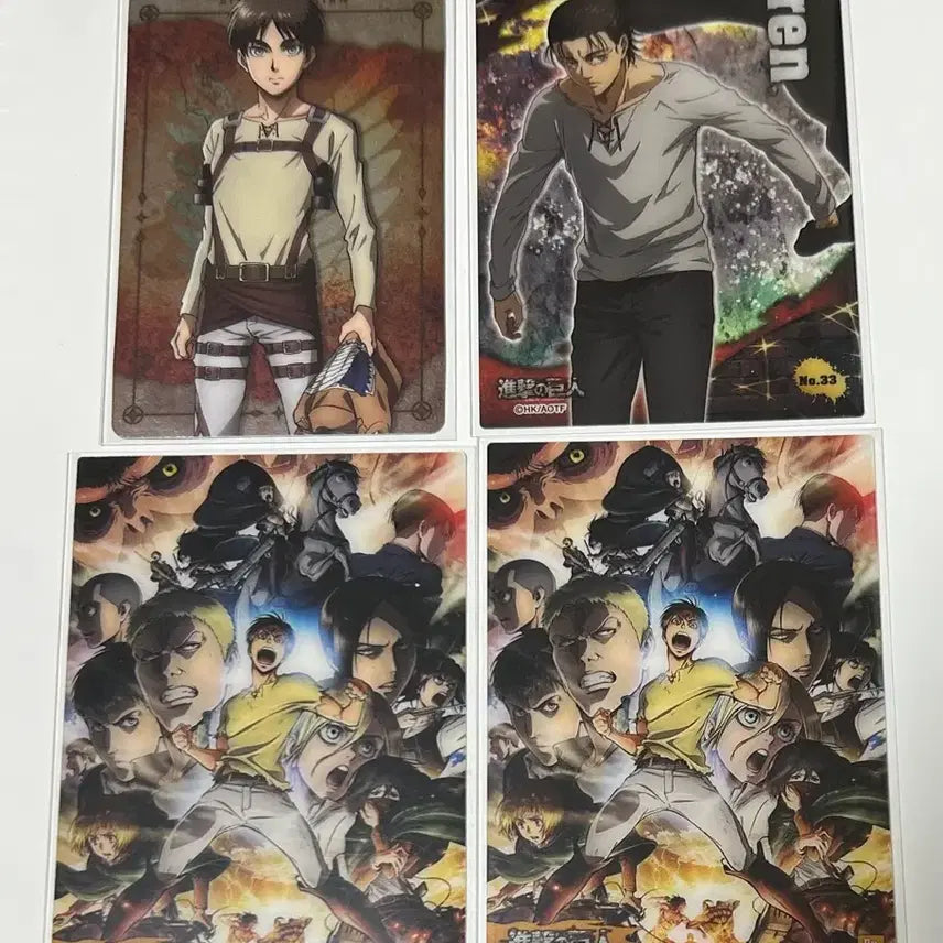 [SOLD OUT] 일괄 진격의거인 에렌 예거 메탈카드 클리어 카드
