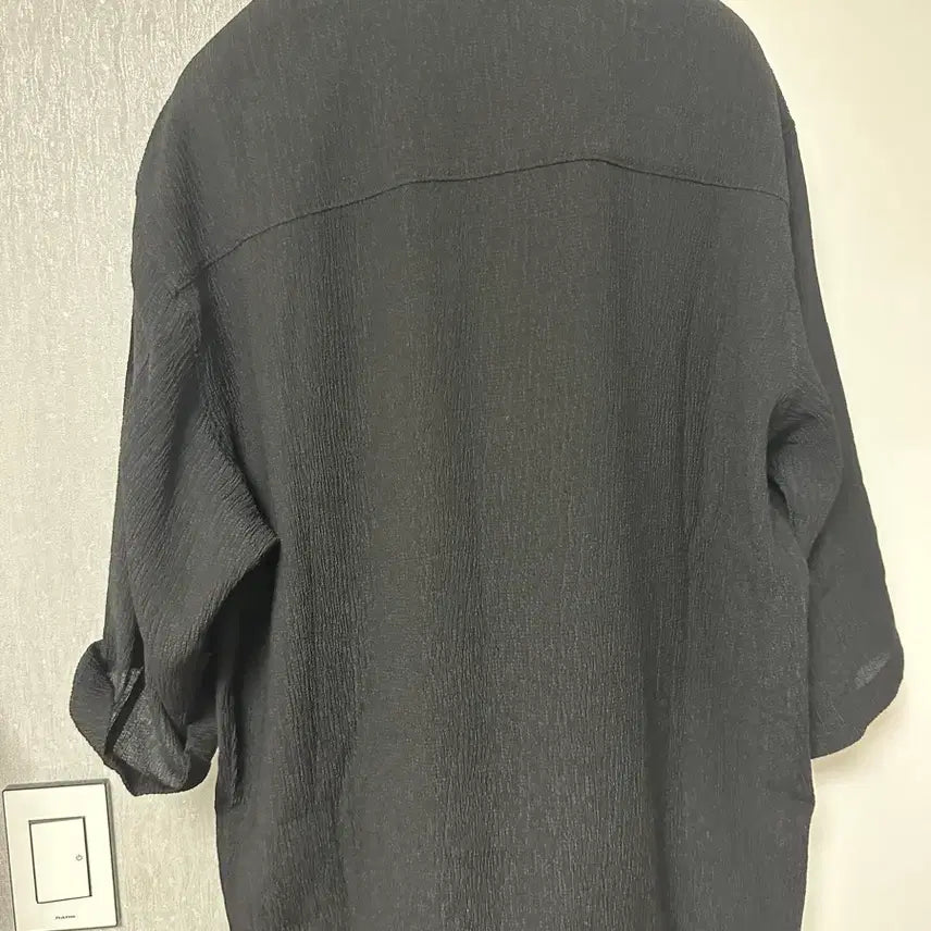 [SOLD OUT] 솔리드옴므 클링클 셔츠 블랙 46