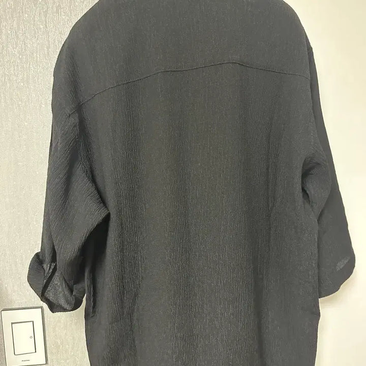 [SOLD OUT] 솔리드옴므 클링클 셔츠 블랙 46