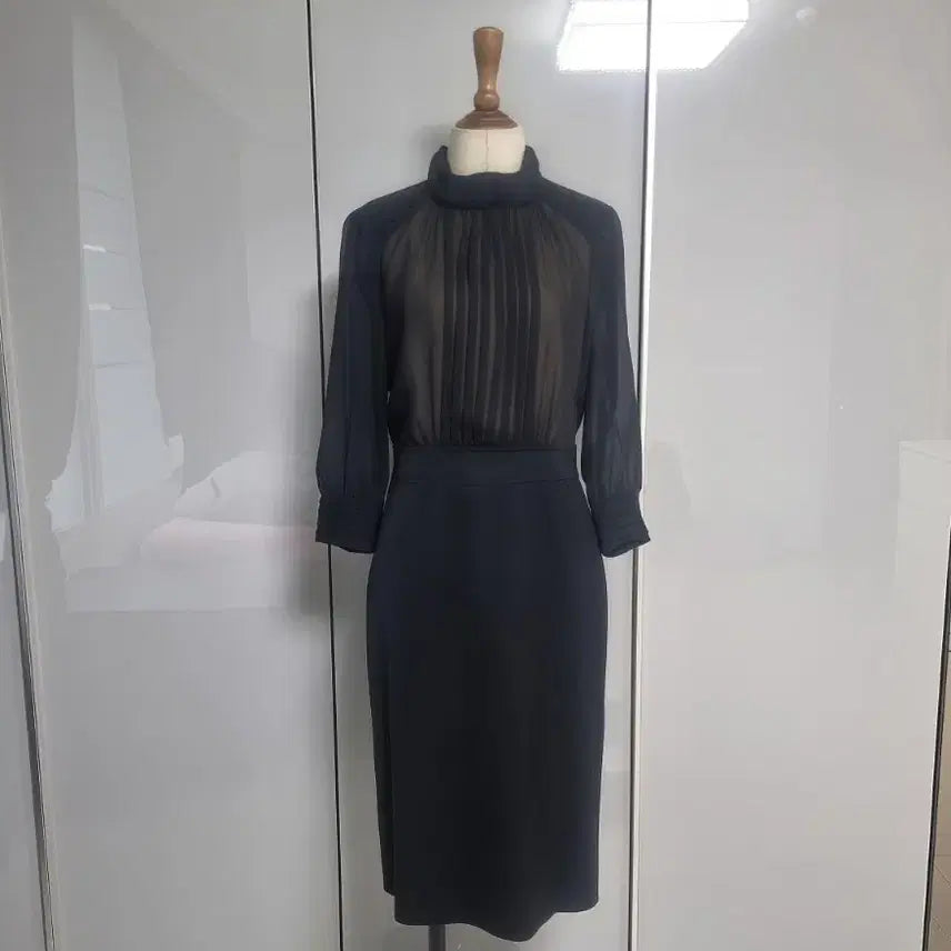 [BUNJANG] it MICHAA Black Chiffon Dress / it MICHAA 블랙 쉬폰 원피스 91