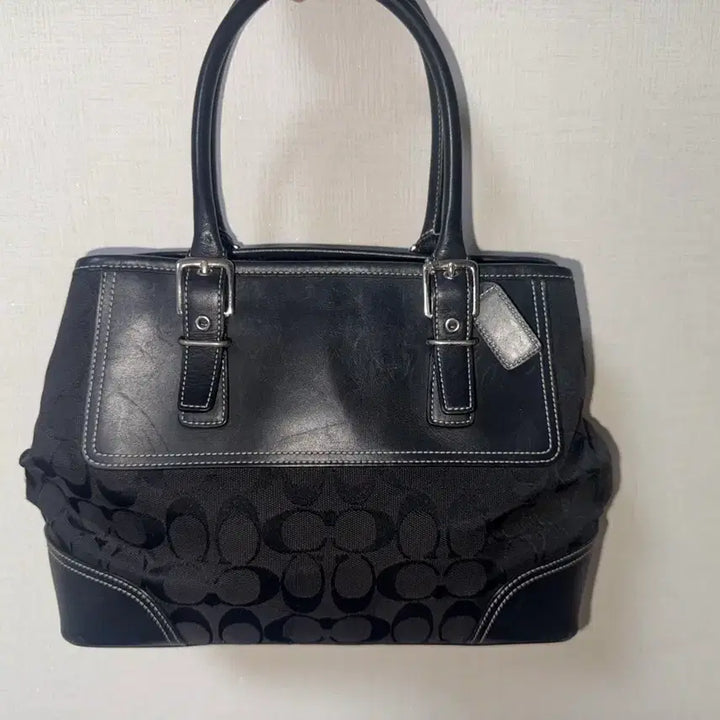 [BUNJANG] Coach Signature Jacquard Tote Bag / 코치 시그니처 자카드 토트백