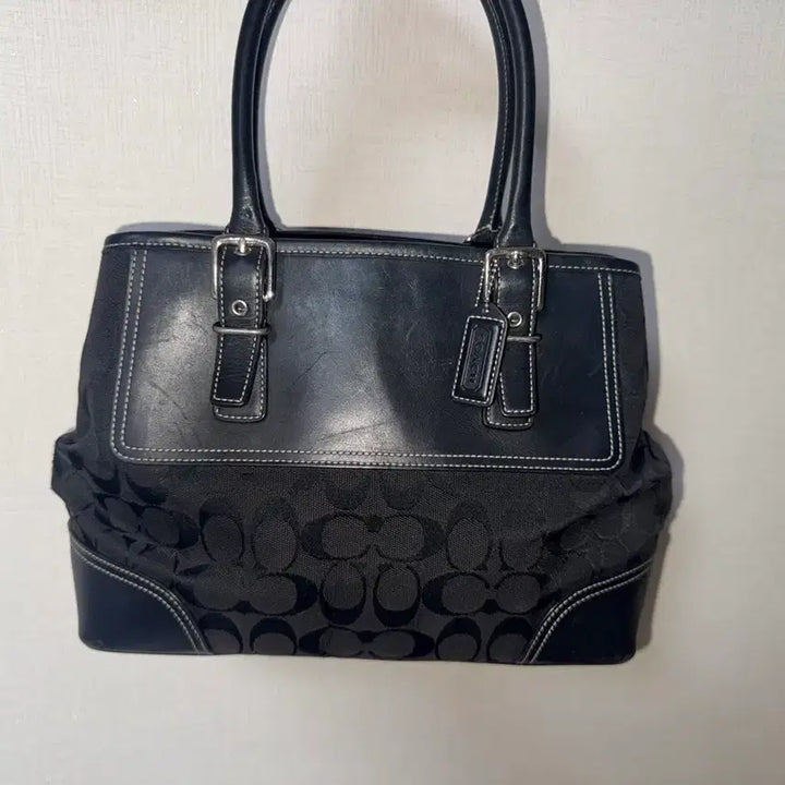 [BUNJANG] Coach Signature Jacquard Tote Bag / 코치 시그니처 자카드 토트백
