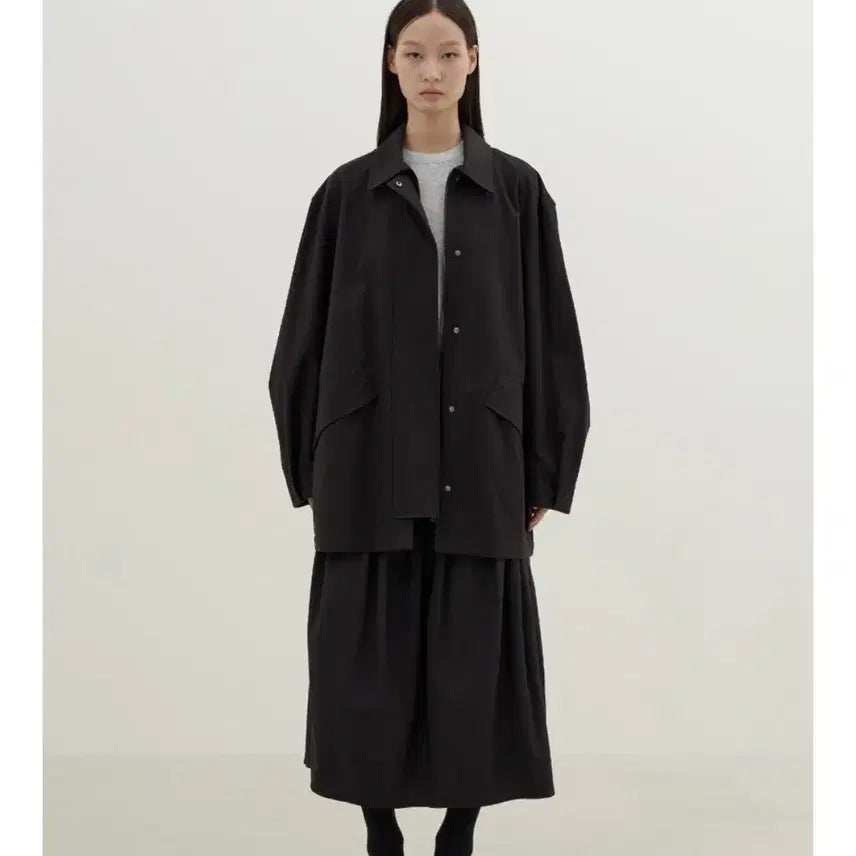 [BUNJANG] Eql Essential Black Shirt Jacket (S) / Eql essential 블랙셔츠자켓(S)