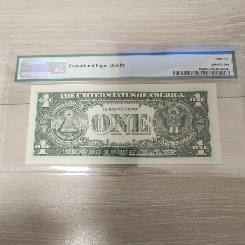 [BUNJANG] PMG 1957B 1 Dollar Silver Certificate Note / PMG 1957B 1달러 은태환권 66등급(블루씰)