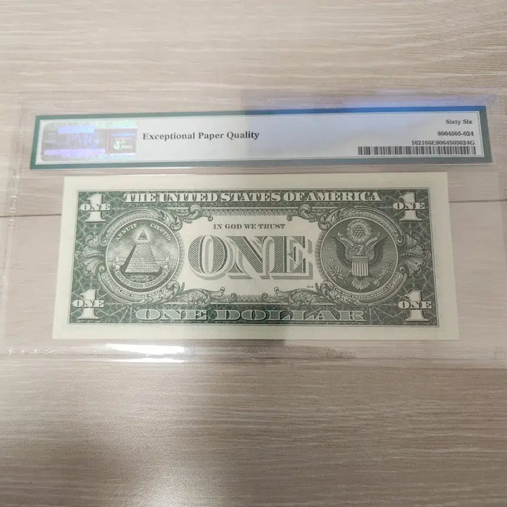 [BUNJANG] PMG 1957B 1 Dollar Silver Certificate Note / PMG 1957B 1달러 은태환권 66등급(블루씰)