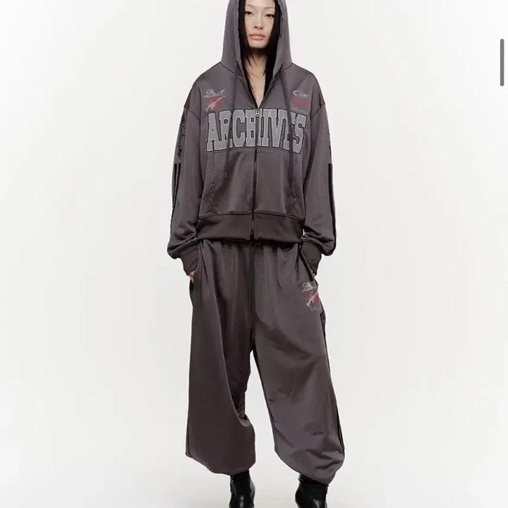 [BUNJANG] 2000 Archives Rosie Charcoal Hoodie Zip-up / 2000아카이브스 로지 후드 집업 차콜 ROSIE HOODIE ZIPUP