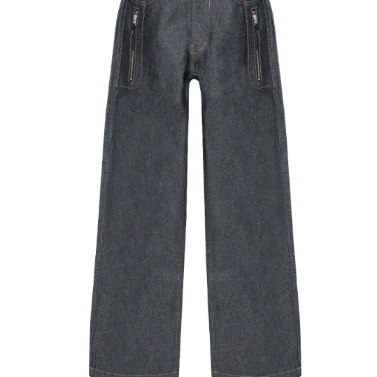 [BUNJANG] MJD Low Rise Dual Zip Denim Jeans / [L] MJD 로우라이즈 듀얼 집 데님 인디고