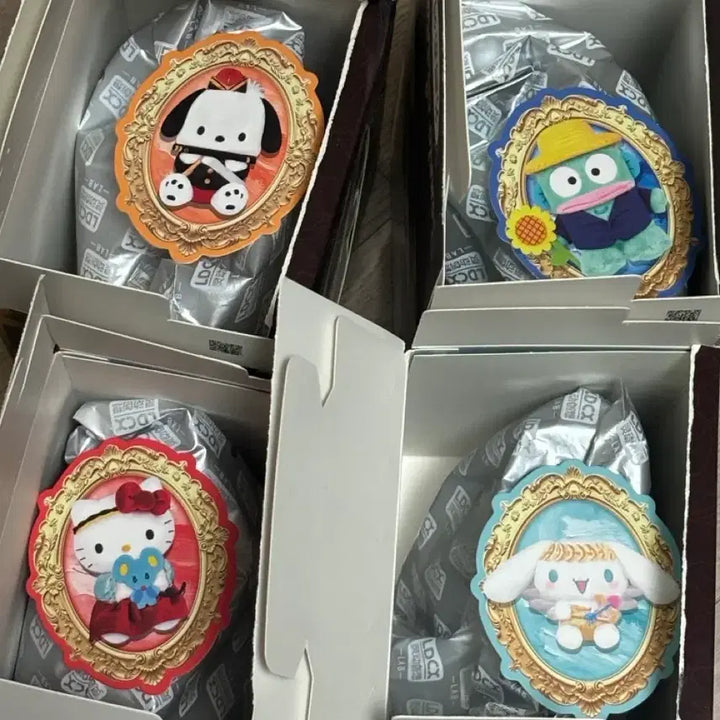 [BUNJANG] Sanrio x Minioso "Masterpiece Series" Character Keychain Plush (Sealed) / LDCX 산리오 미니소 명화 시리즈 인형 키링 미개봉