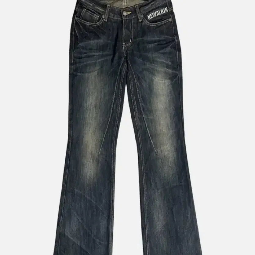 [BUNJANG] Newerlne Burning Pintuck Washed Vintage Denim M / 뉴얼린 버닝핀턱워싱빈티지데님 m