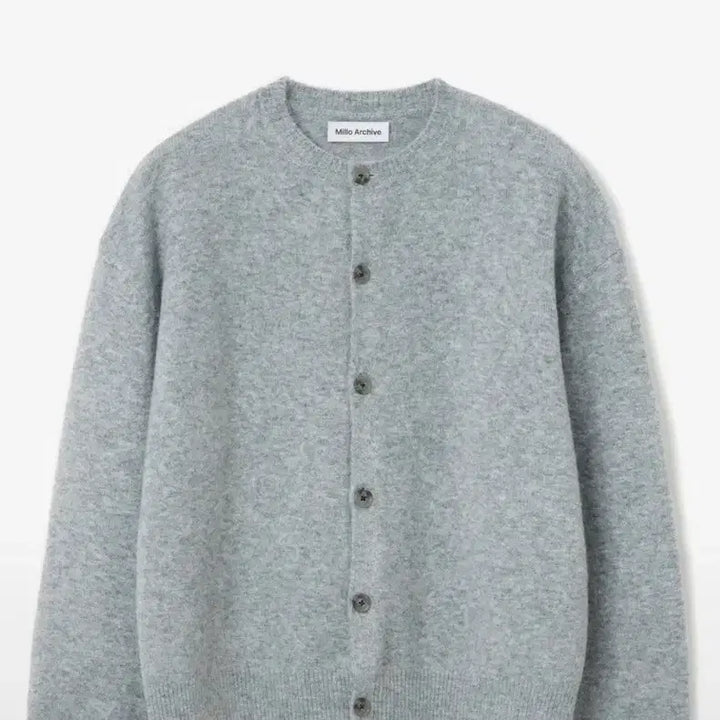 [SOLD OUT] Millo Archive 밀로아카이브 크롭 무브 가디건 블루 그레이M