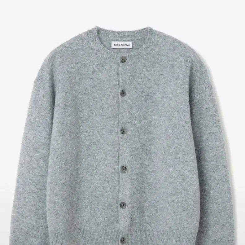 [SOLD OUT] Millo Archive 밀로아카이브 크롭 무브 가디건 블루 그레이M